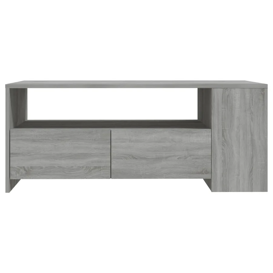 Table basse sonoma gris 102x55x42 cm bois d'ingénierie - 3