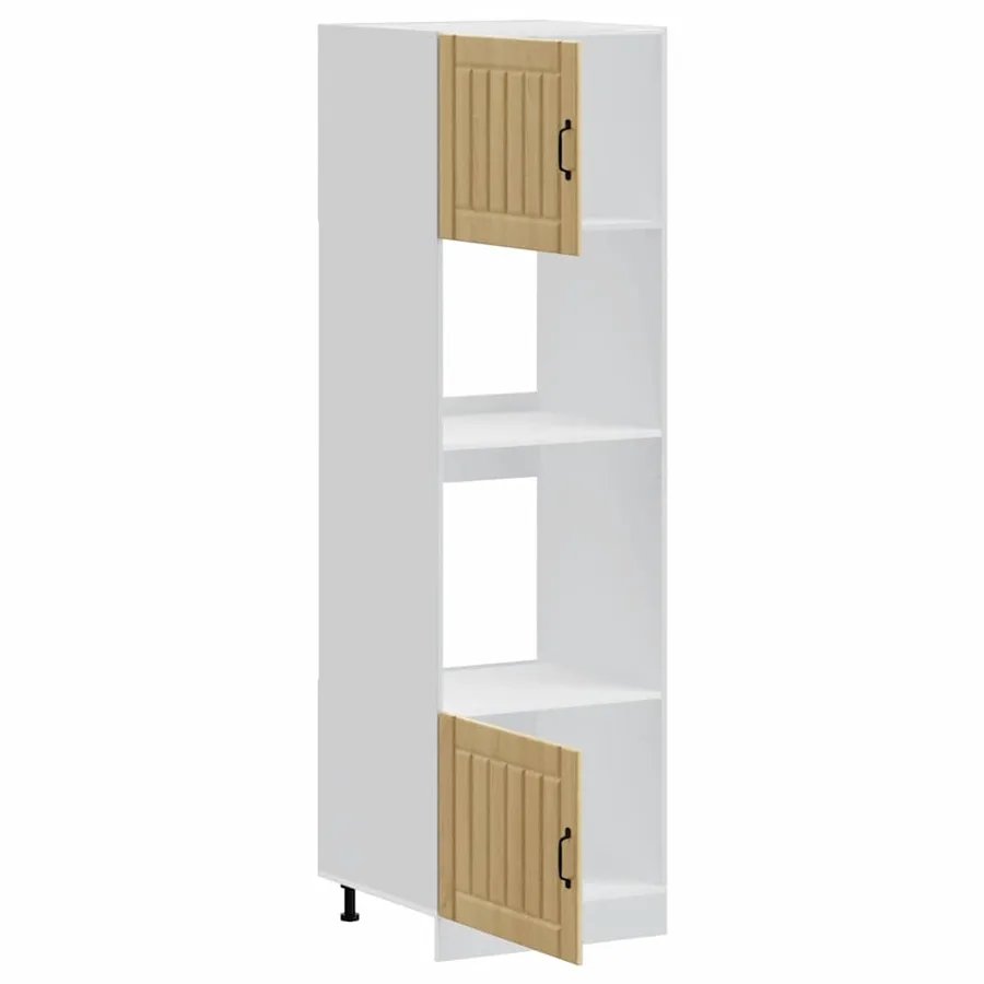 Armoires de four 2 pièces "Lucca" en bois d'ingénierie chêne Sonoma - 5