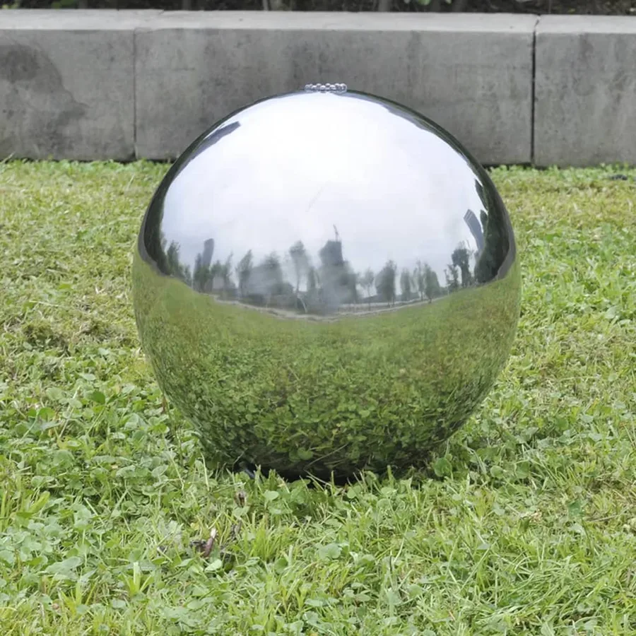 Sphère de fontaine de jardin avec LED Acier inoxydable 30 cm - 3