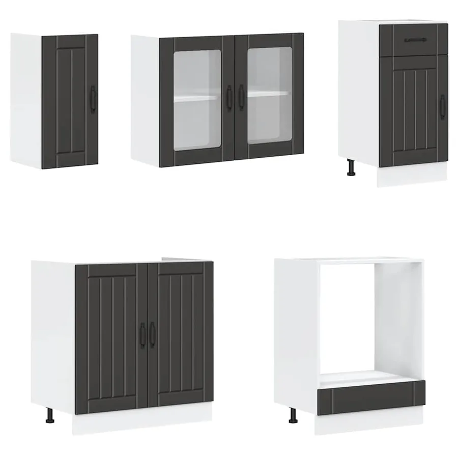 Ensemble d'armoires de cuisine 8 pcs Kalmar bois d'ingénierie - 4