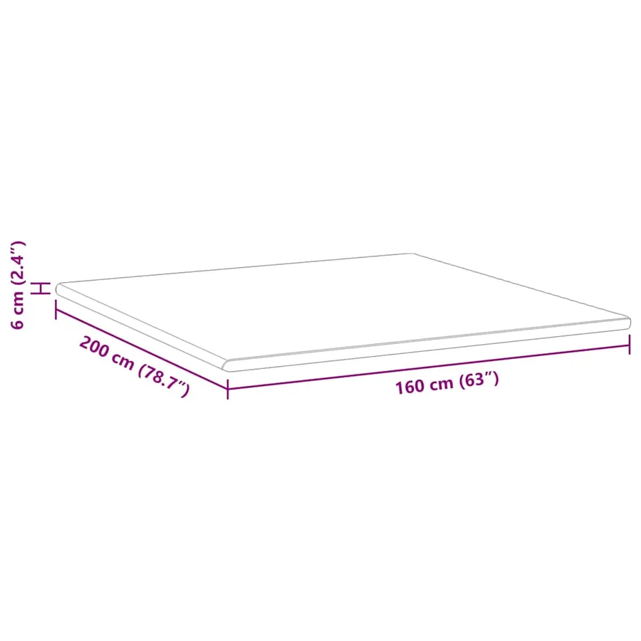 Surmatelas Blanc et vert 160 x 200 cm Tissu Jacquard - 12