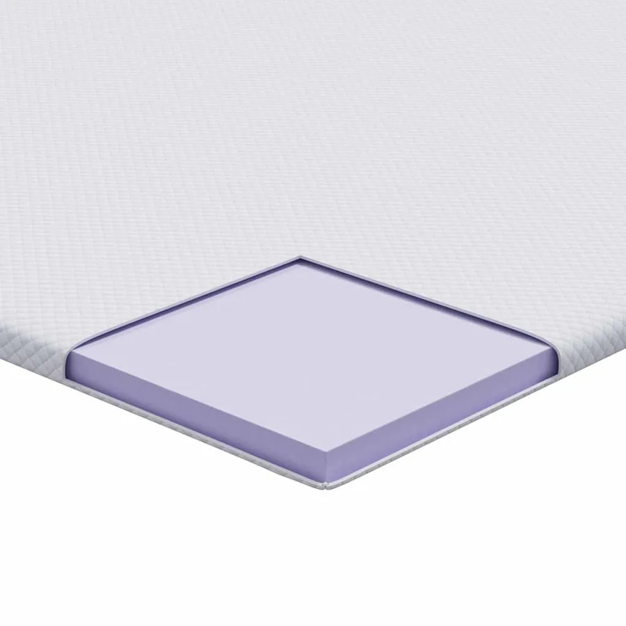 Surmatelas en mousse à mémoire 120 x 200 cm Thick Doux Blanc - 8
