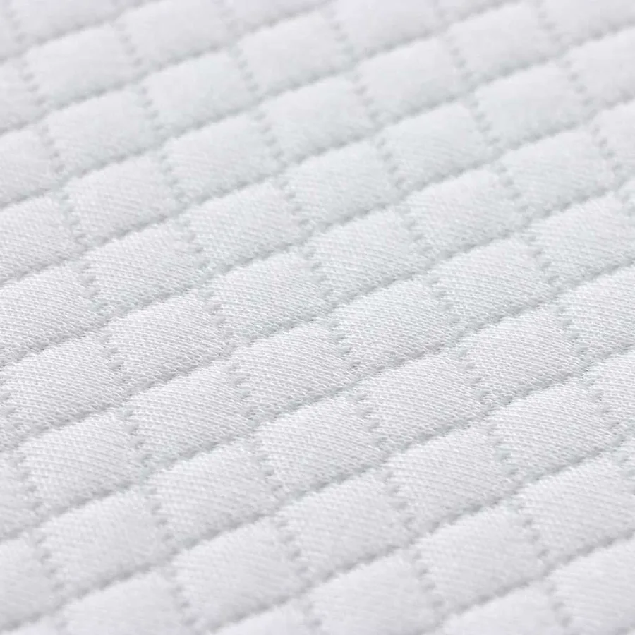 Surmatelas en mousse à mémoire 120 x 200 cm Thick Doux Blanc - 9