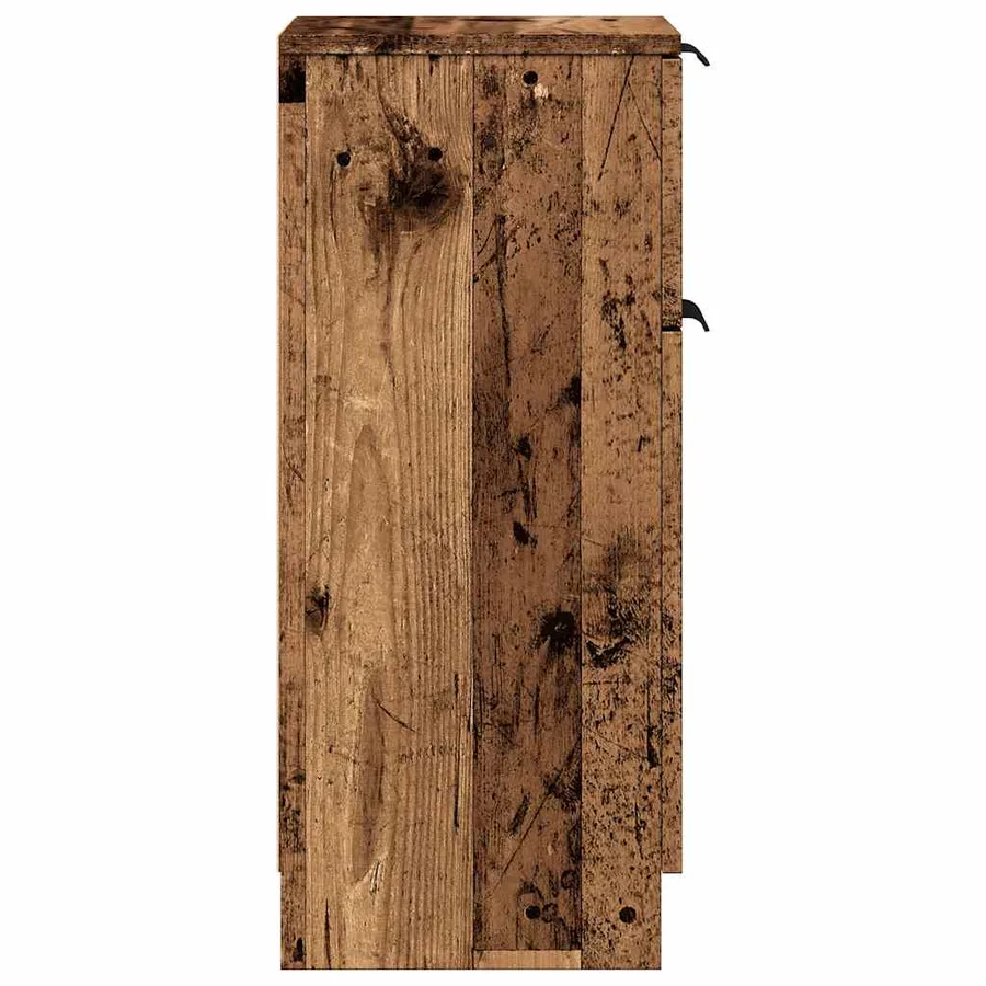 Buffets 2 pcs vieux bois 30x30x70 cm bois d'ingénierie - 6