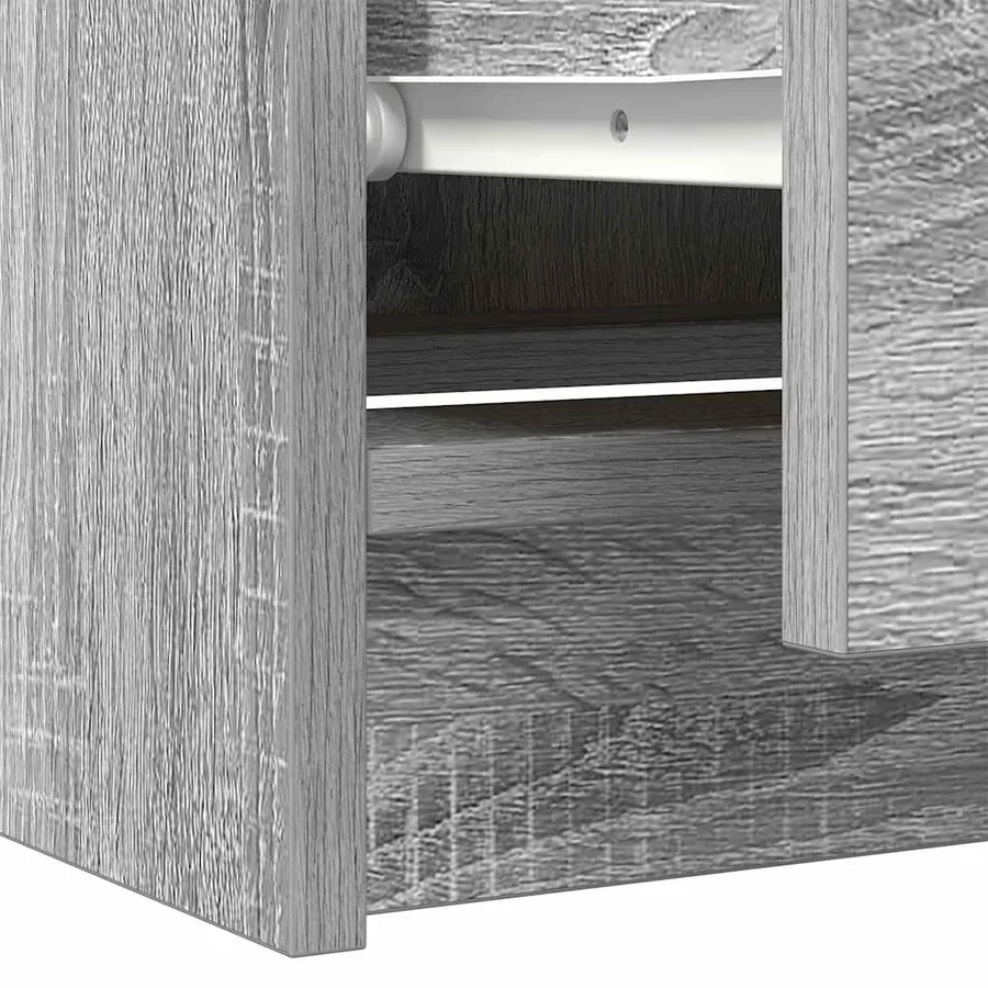 Meuble TV sonoma gris 60x35x54 cm bois d'ingénierie - 10