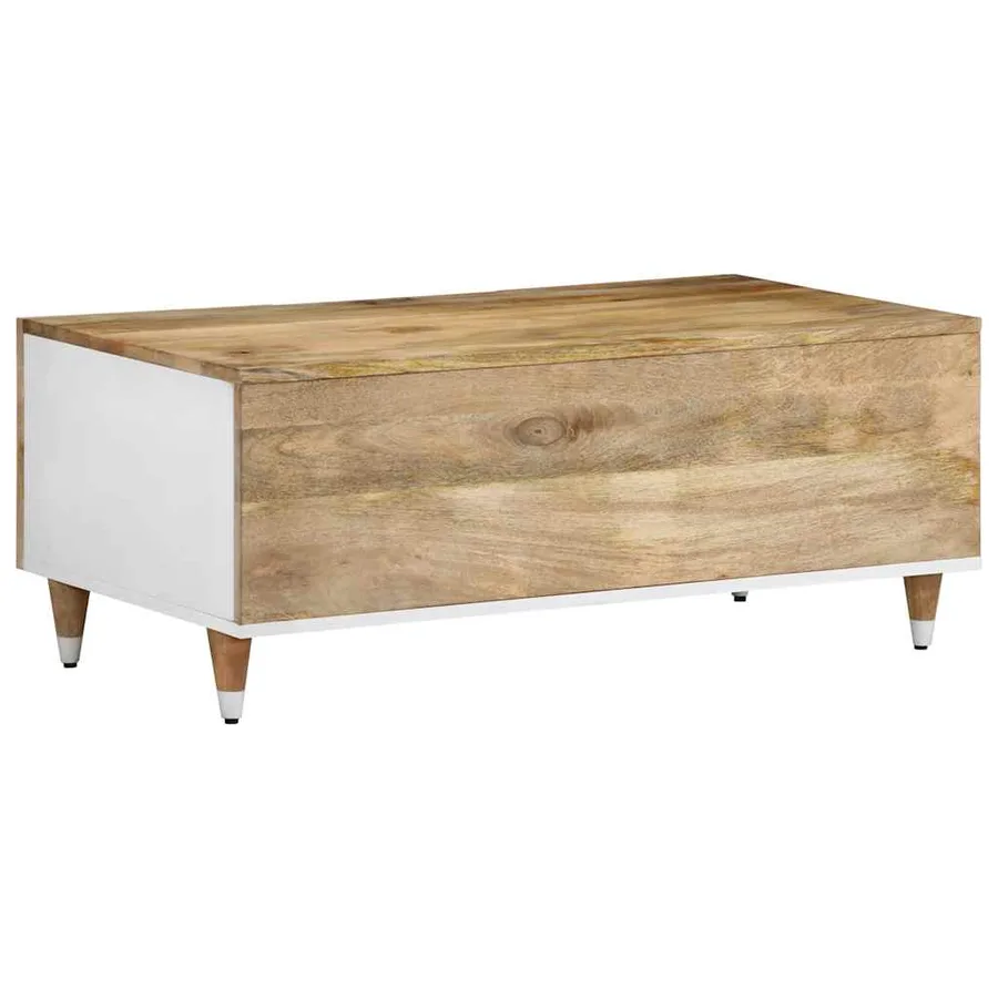 Table basse 100x54x40 cm bois de manguier massif - 5