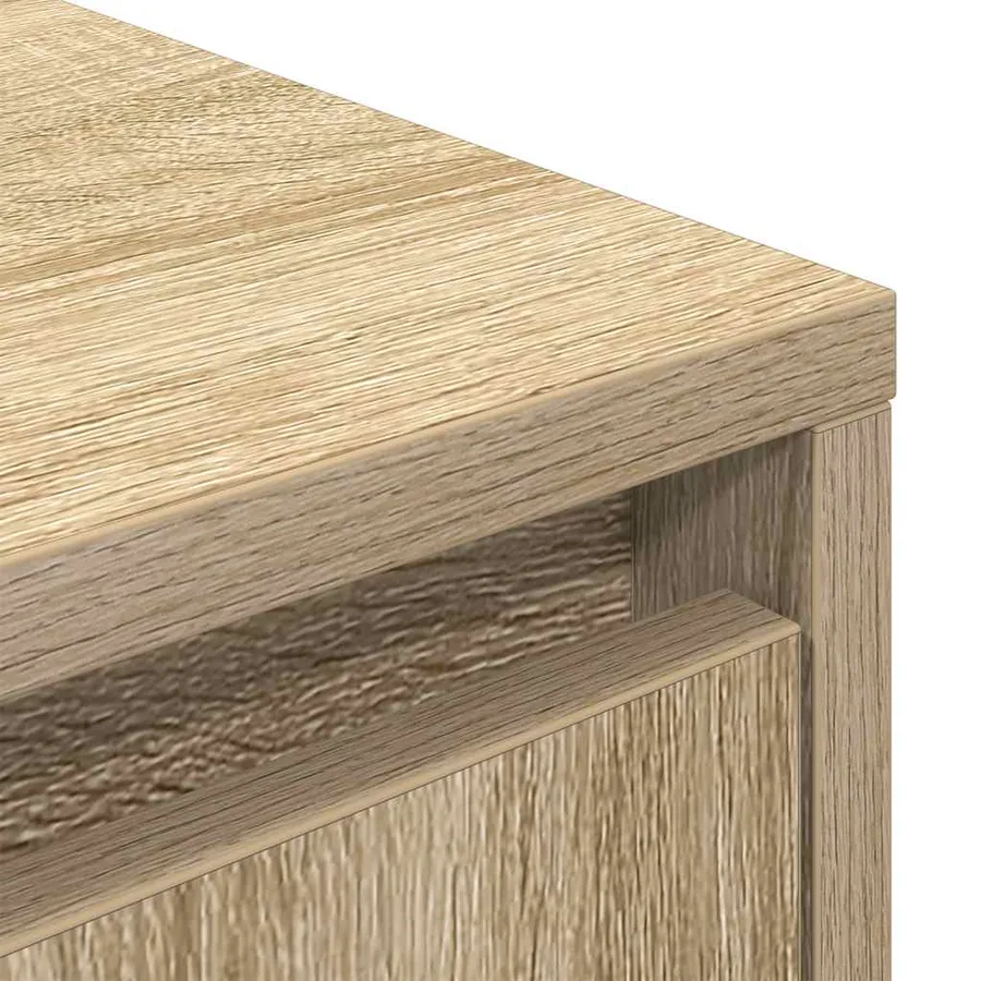 Meuble TV avec lumières LED chêne sonoma 100x41x50 cm - 10