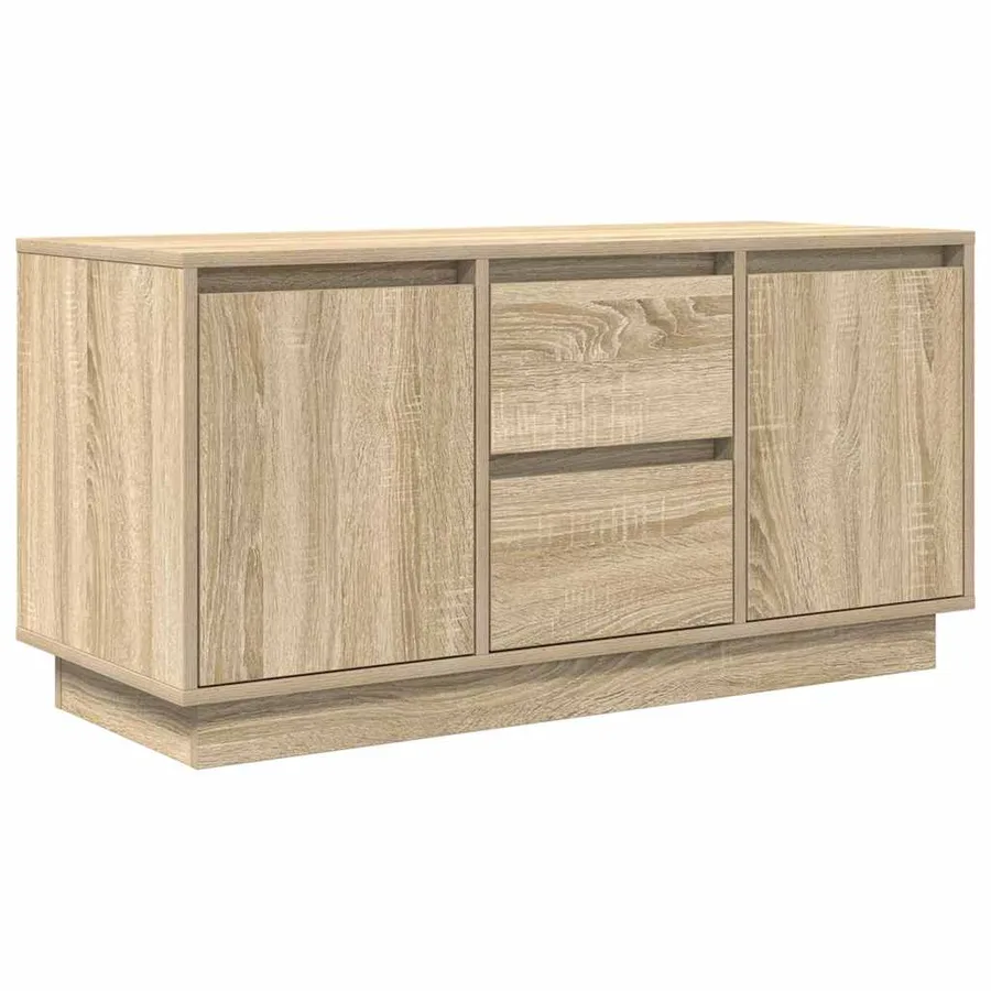 Meuble TV avec lumières LED chêne sonoma 100x41x50 cm - 3