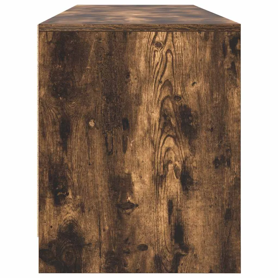 Meuble TV chêne fumé 188,5x41x50 cm bois d'ingénierie - 7