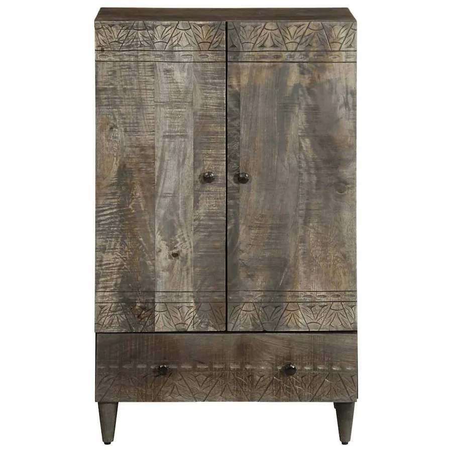 Buffet 60x33x100 cm bois de manguier massif - 3