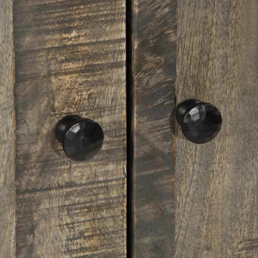 Buffet 60x33x100 cm bois de manguier massif - 7