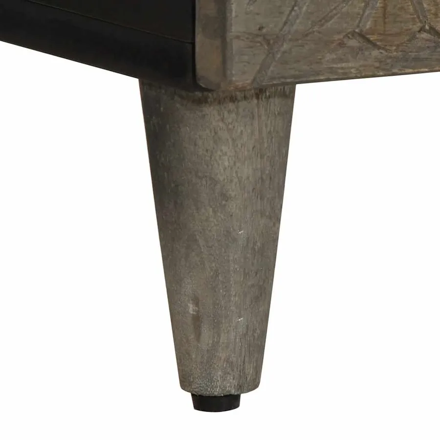 Buffet 60x33x100 cm bois de manguier massif - 9