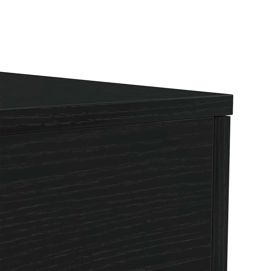 Table basse avec lumières LED chêne noir 90x50x40 cm - 10