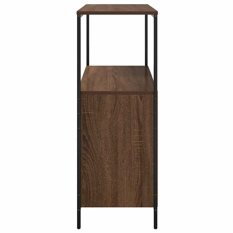Meuble de salle de bain avec étagères chêne marron 76,5x35x95cm - 7