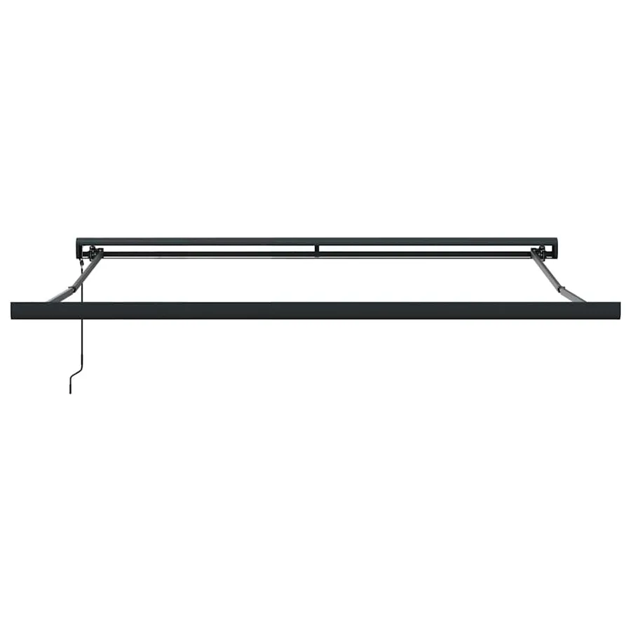 Auvent rétractable anthracite/blanc 3x2,5 m tissu et aluminium - 10