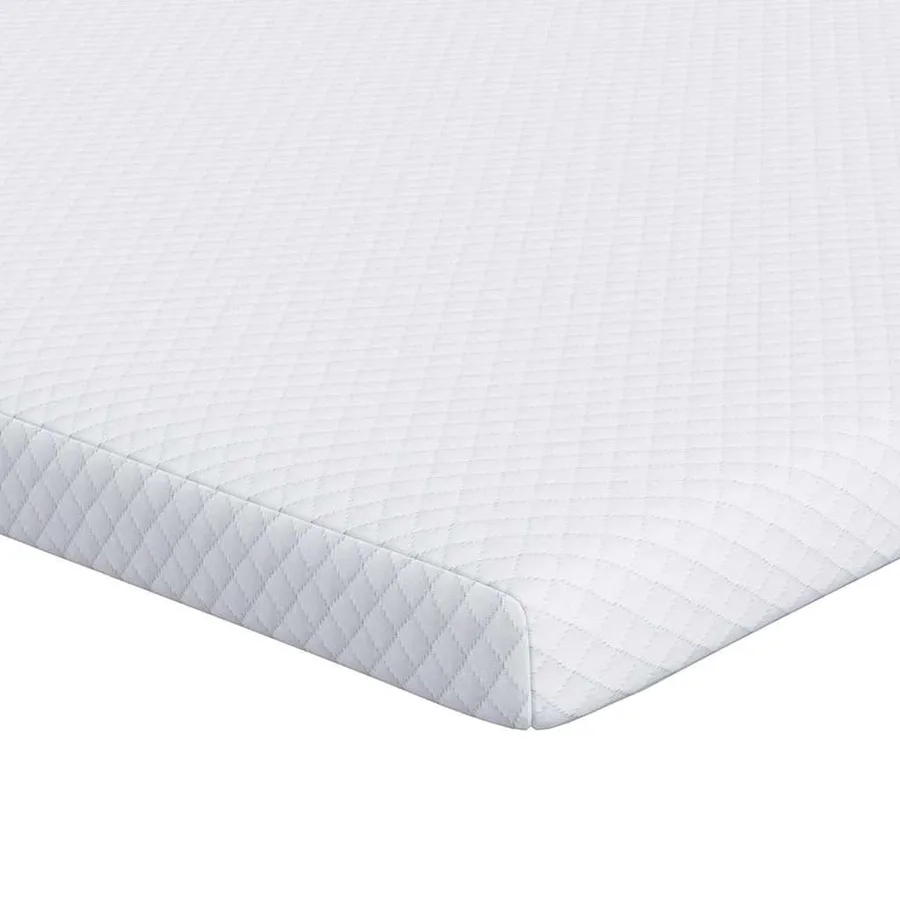 Surmatelas en mousse à mémoire 80 x 200 cm Thick Doux Blanc - 2