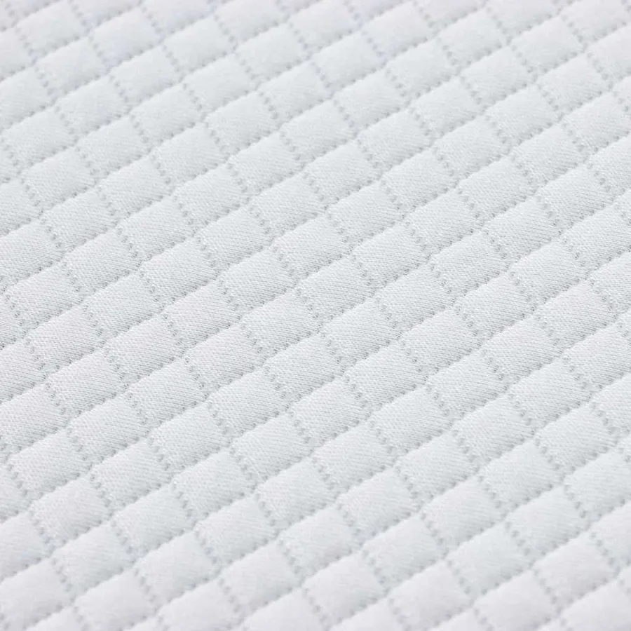 Surmatelas en mousse à mémoire 80 x 200 cm Thick Doux Blanc - 9