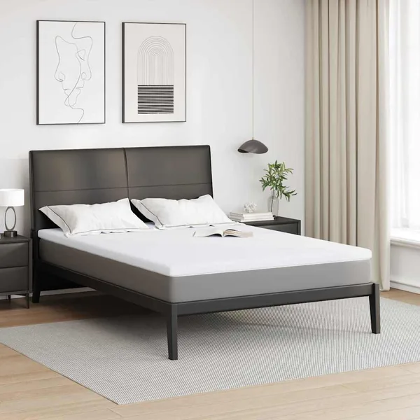 Surmatelas en mousse à mémoire 160 x 200 cm Thick Doux Blanc