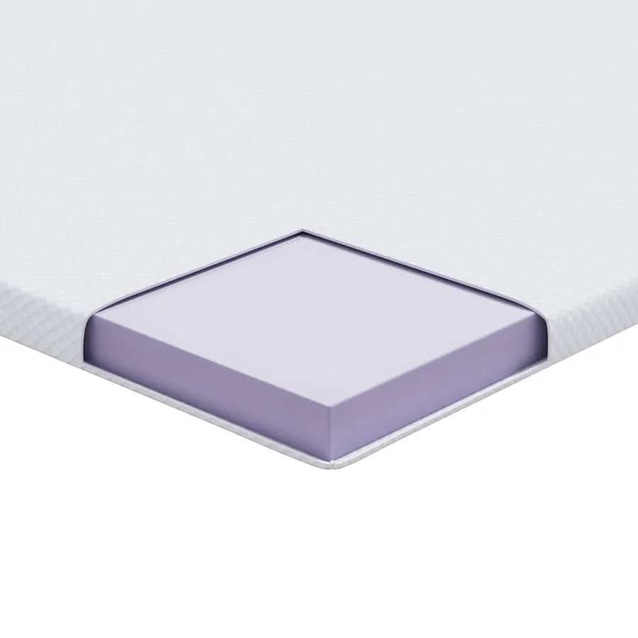Surmatelas en mousse à mémoire 160 x 200 cm Thick Doux Blanc - 11