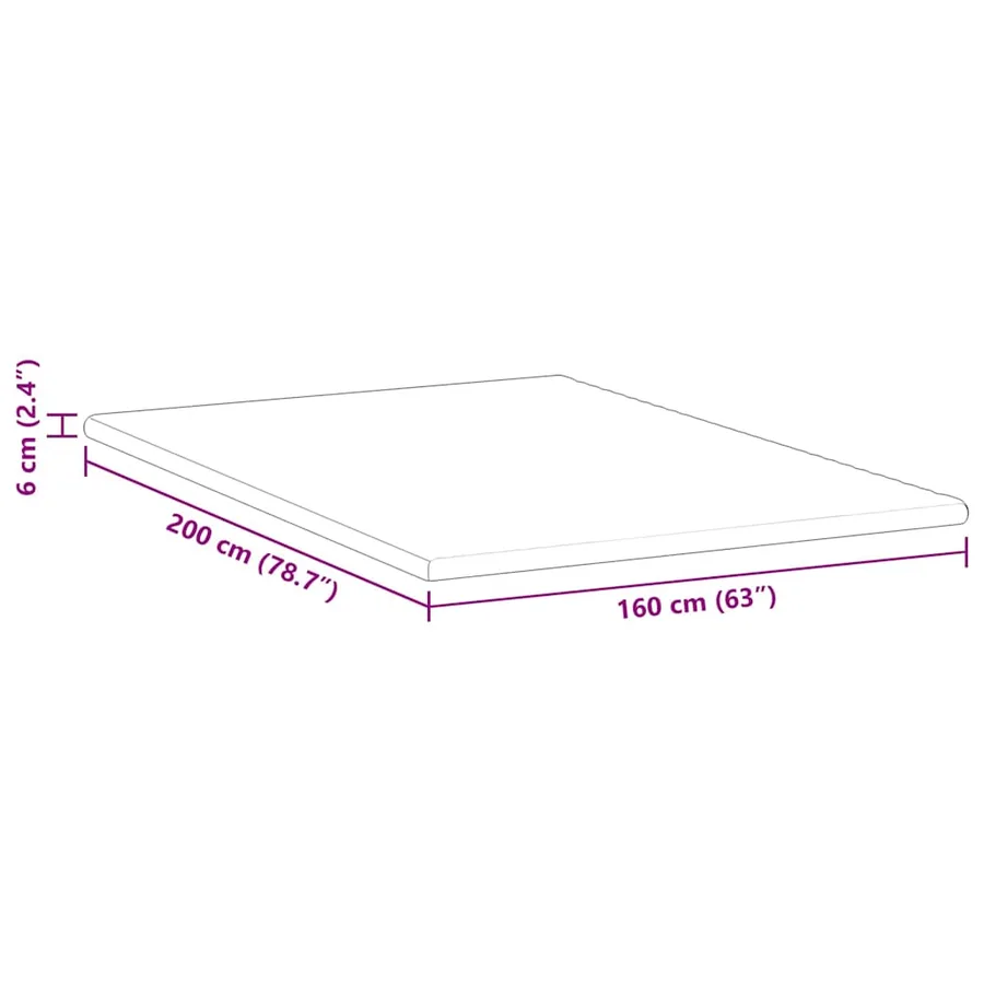 Surmatelas Blanc 160 x 200 cm Tissu Jacquard - 12