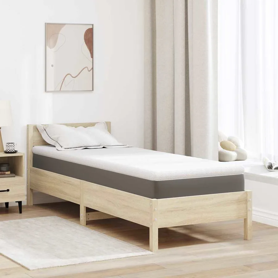 Surmatelas Blanc 80 x 200 cm Tissu Jacquard