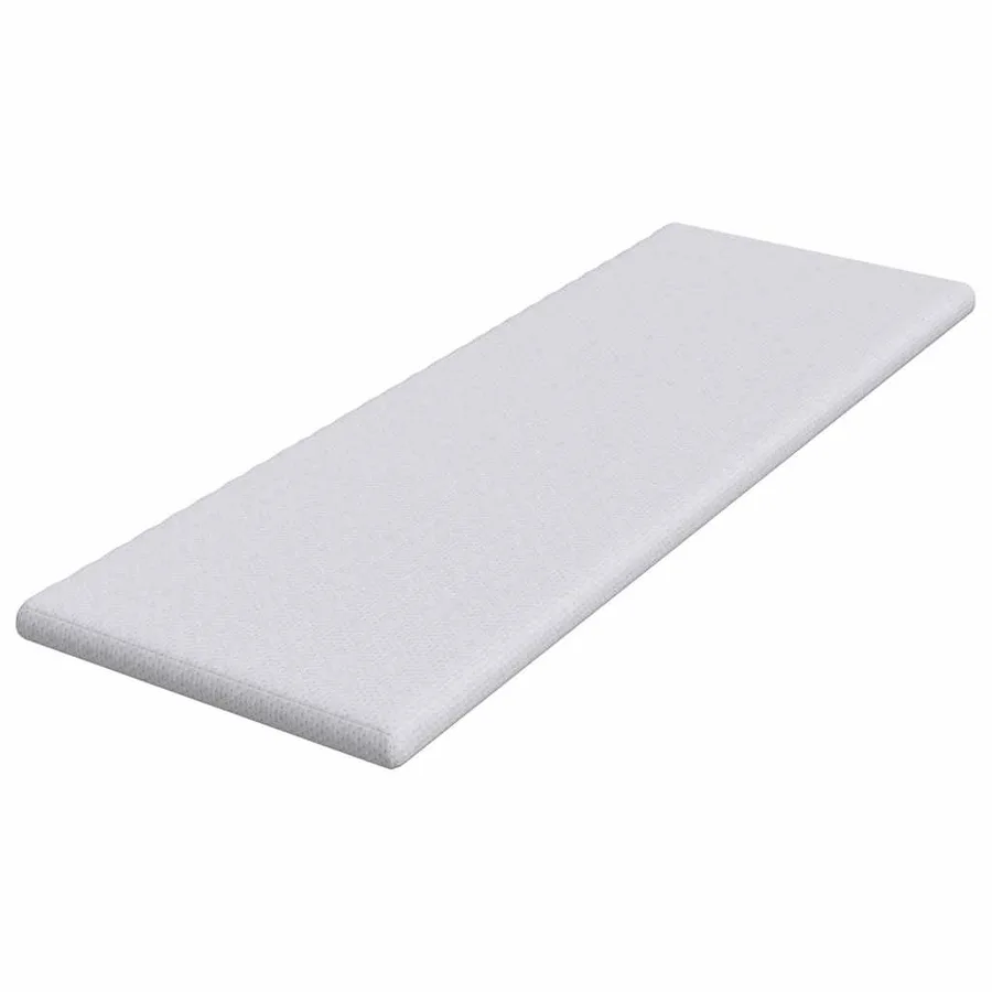 Surmatelas Blanc 80 x 200 cm Tissu Jacquard - 4
