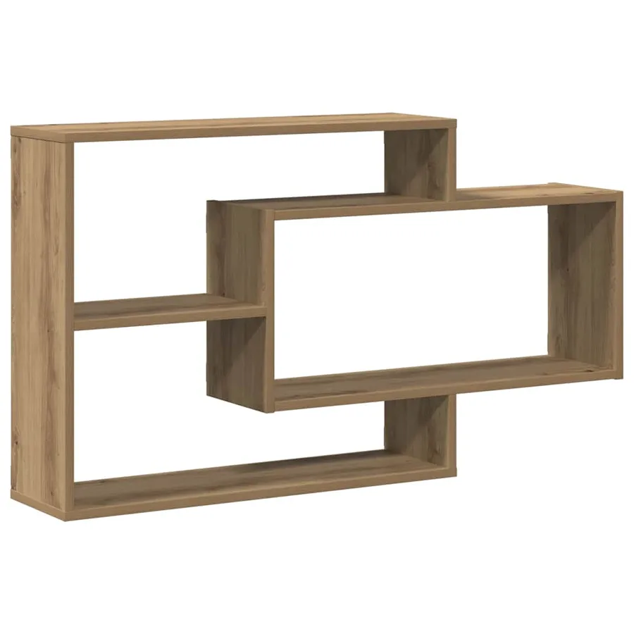 Étagère murale chêne artisanal 104x20x58,5 cm bois d'ingénierie - 2
