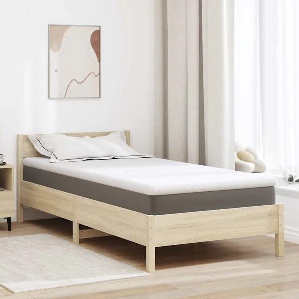 Surmatelas Blanc 100 x 200 cm Tissu Jacquard