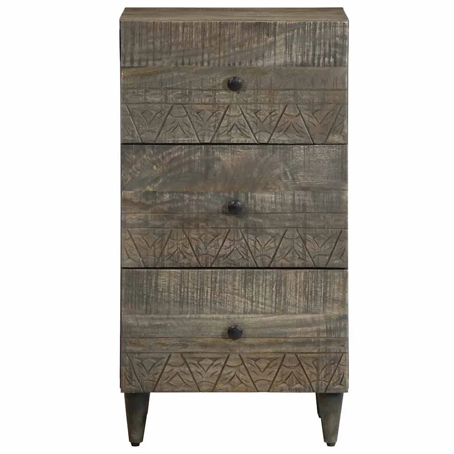 Buffet 40x33x75 cm bois massif de manguier - 3