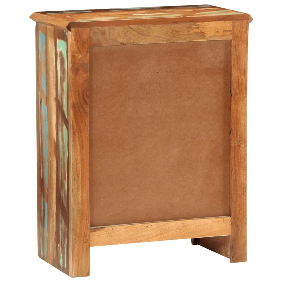 Buffet avec 2 portes 55x30x70 cm bois massif de récupération - 5