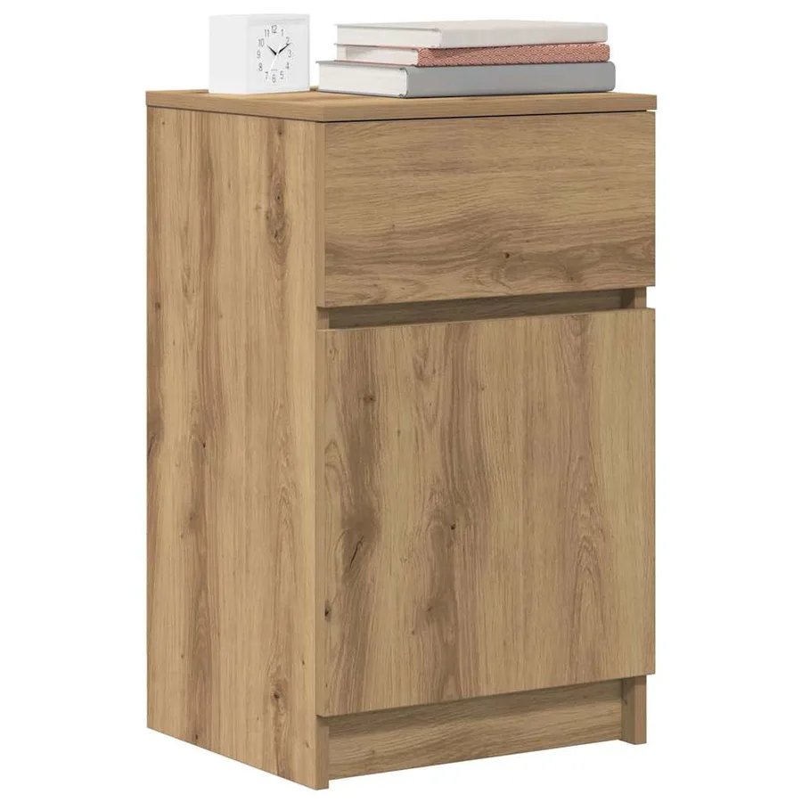 Tables de chevet 2 pcs chêne artisanal 39x35x65 cm - 4