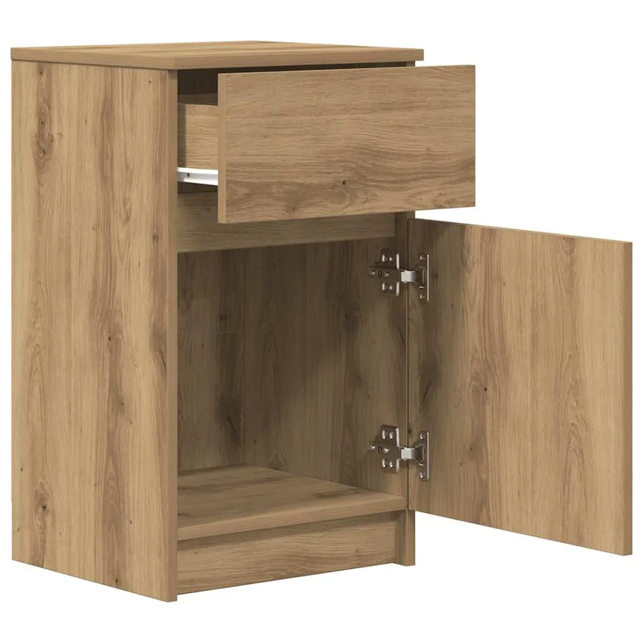 Tables de chevet 2 pcs chêne artisanal 39x35x65 cm - 6