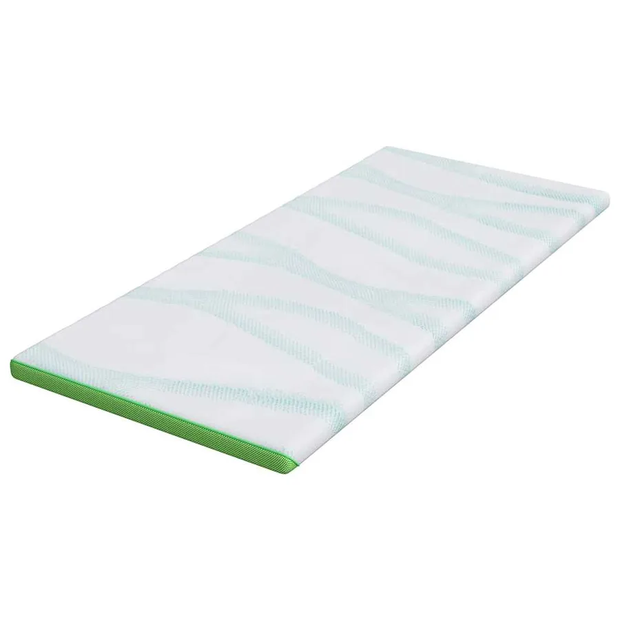 Surmatelas Blanc et vert 90 x 190 cm Tissu Jacquard - 4