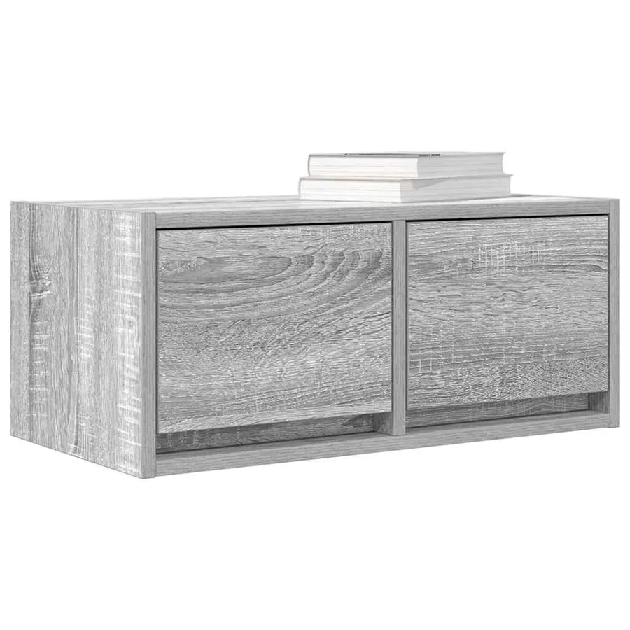 Meuble TV sonoma gris 60x31x25,5 cm bois d'ingénierie - 11
