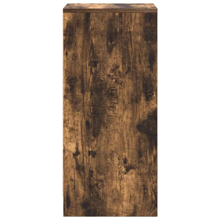 Buffet chêne fumé 29,5x34x76 cm bois d'ingénierie - 7