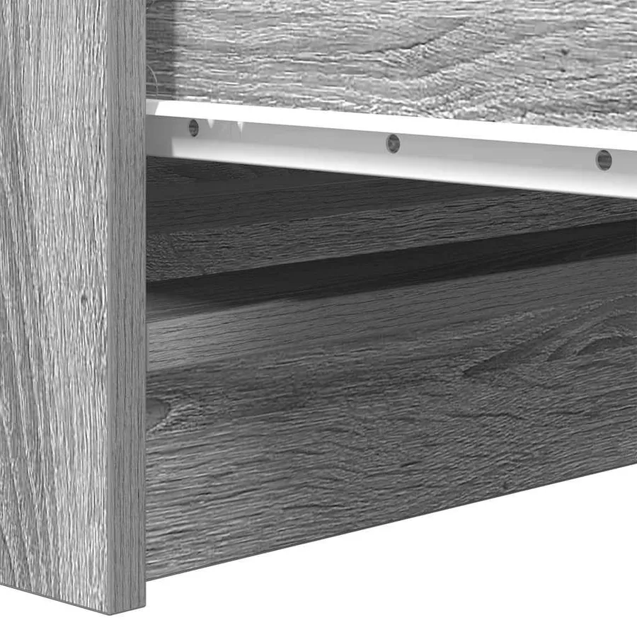 Buffet sonoma gris 37,5x35x76 cm bois d'ingénierie - 10
