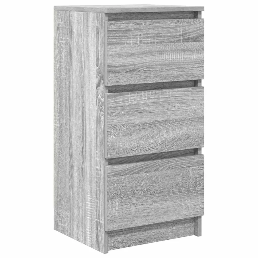Buffet sonoma gris 37,5x35x76 cm bois d'ingénierie - 2