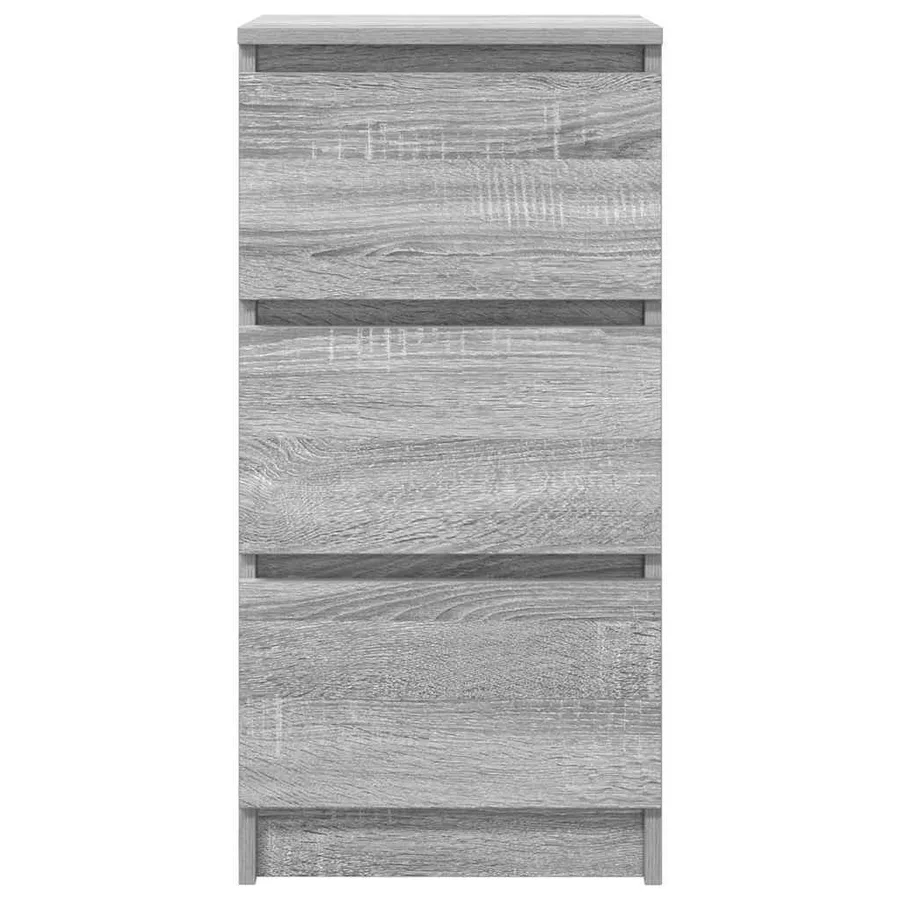 Buffet sonoma gris 37,5x35x76 cm bois d'ingénierie - 6