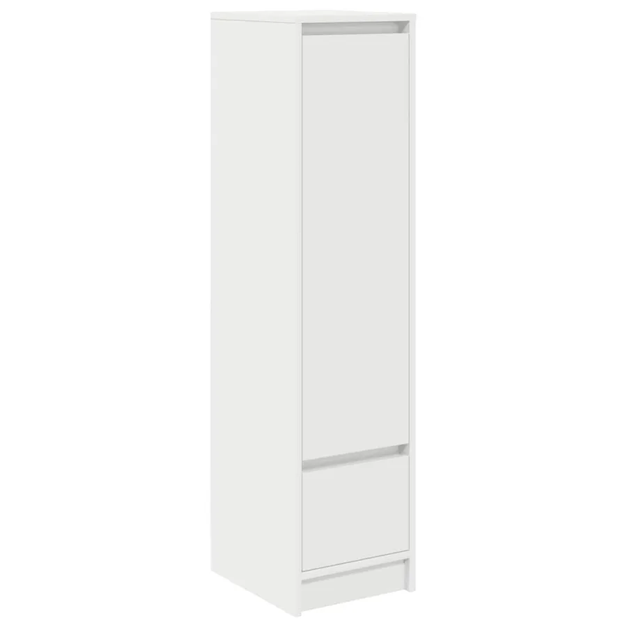 Buffet haut blanc 29,5x34x119,5 cm bois d'ingénierie - 2