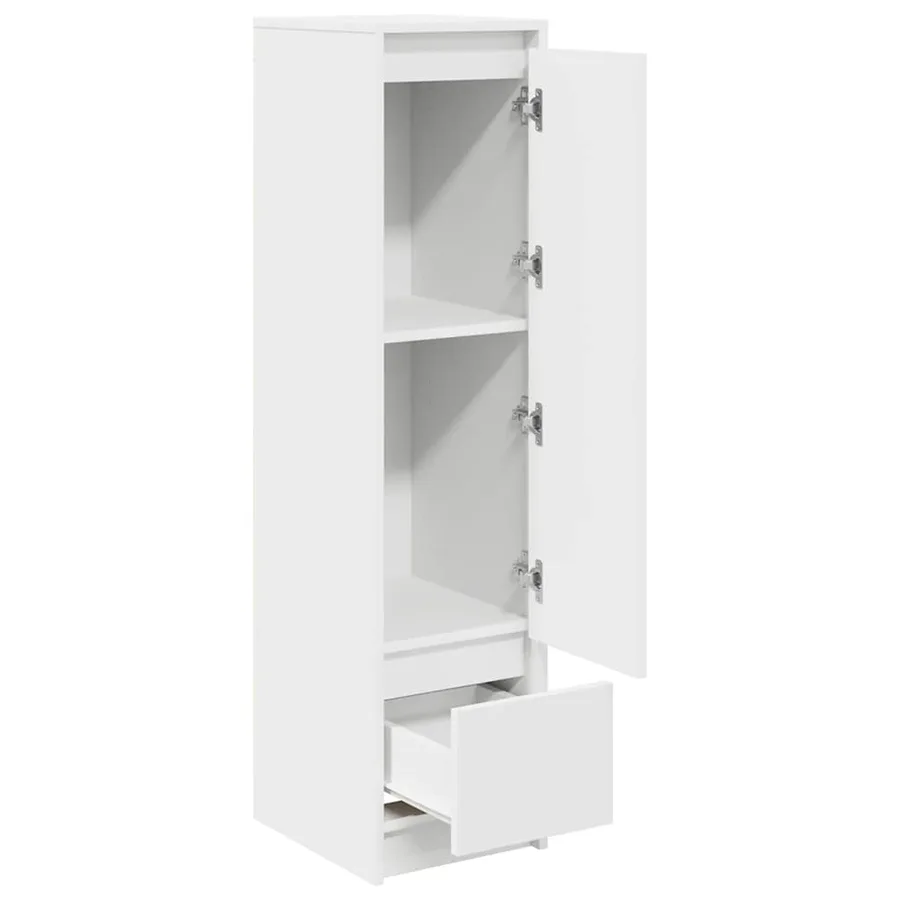 Buffet haut blanc 29,5x34x119,5 cm bois d'ingénierie - 5