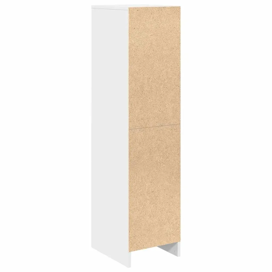 Buffet haut blanc 29,5x34x119,5 cm bois d'ingénierie - 8