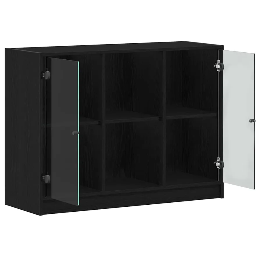 Buffet Chêne noir 100 x 37 x 75.5 cm - 5