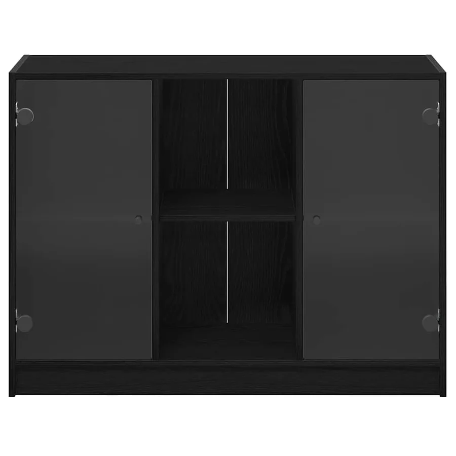 Buffet Chêne noir 100 x 37 x 75.5 cm - 7