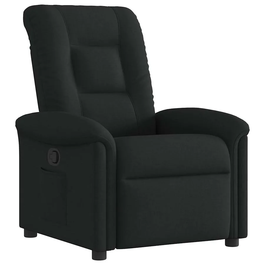 Fauteuil inclinable Noir Tissu - 2