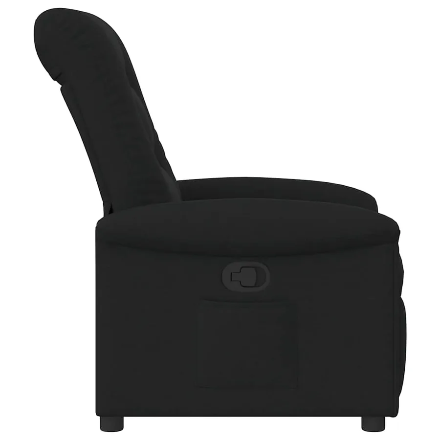 Fauteuil inclinable Noir Tissu - 4