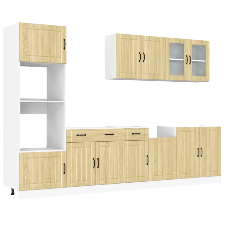 Ensemble de 7 meubles de cuisine "Lucca" en chêne Sonoma - 2
