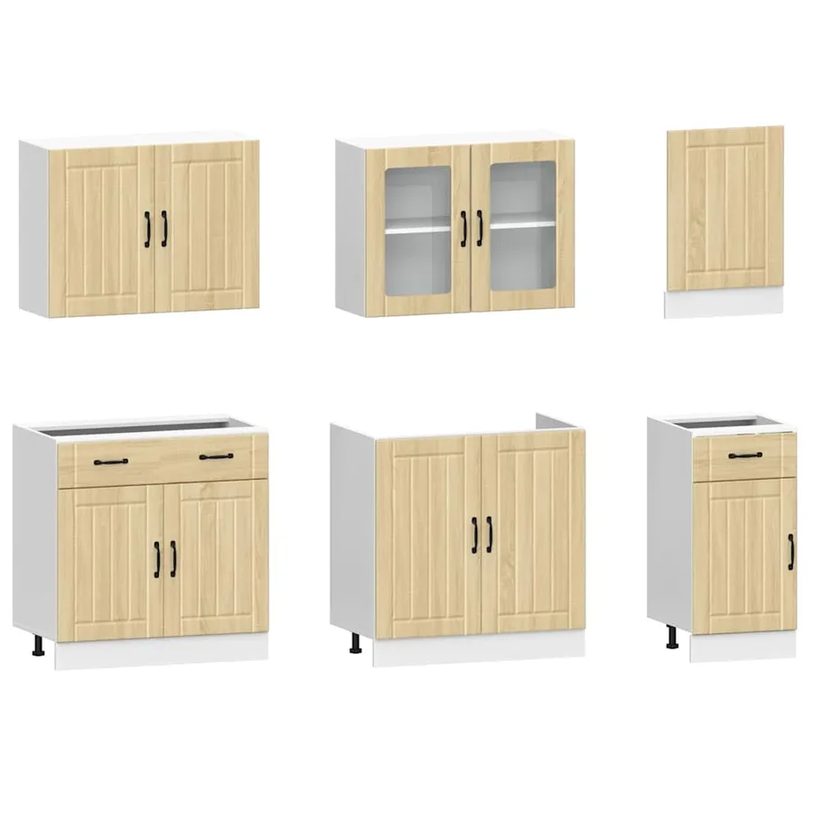 Ensemble de 7 meubles de cuisine "Lucca" en chêne Sonoma - 4