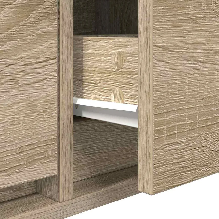 Meuble TV Chêne sonoma 100 x 31 x 25,5 cm Bois d'ingénierie - 11