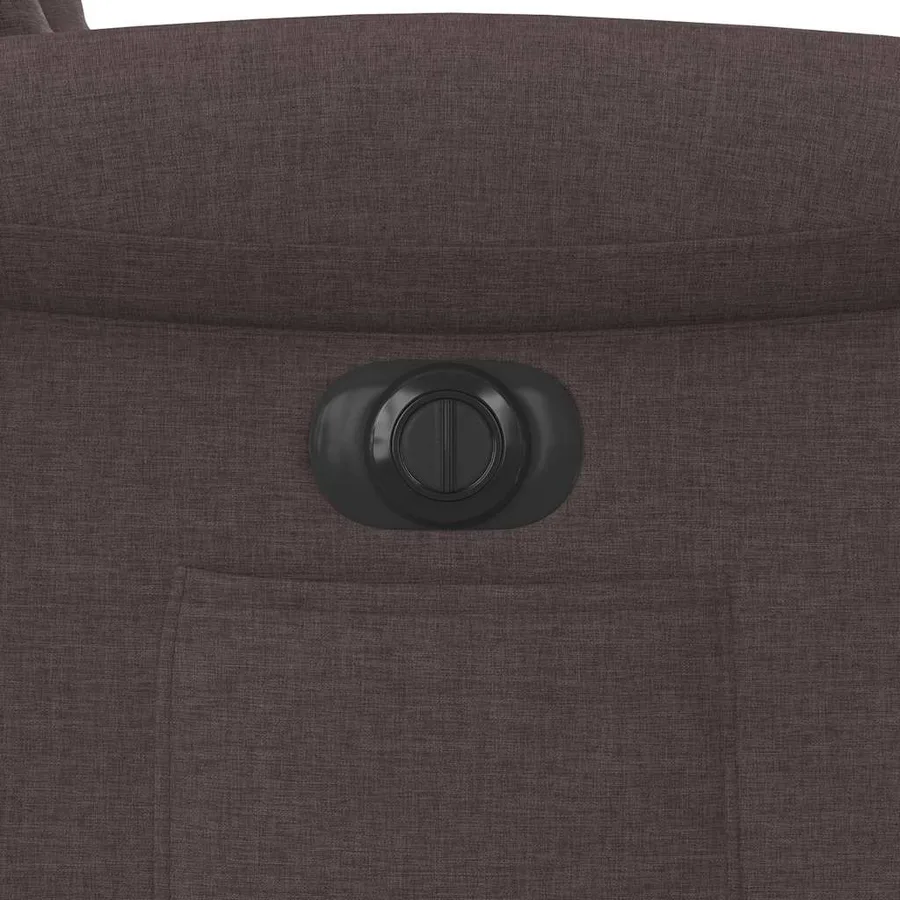 Fauteuil inclinable électrique marron foncé tissu - 14