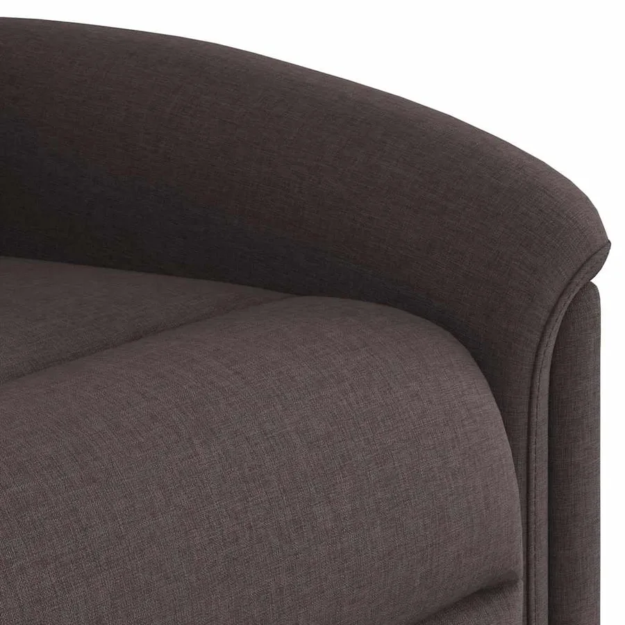 Fauteuil inclinable électrique Marron foncé Tissu - 11